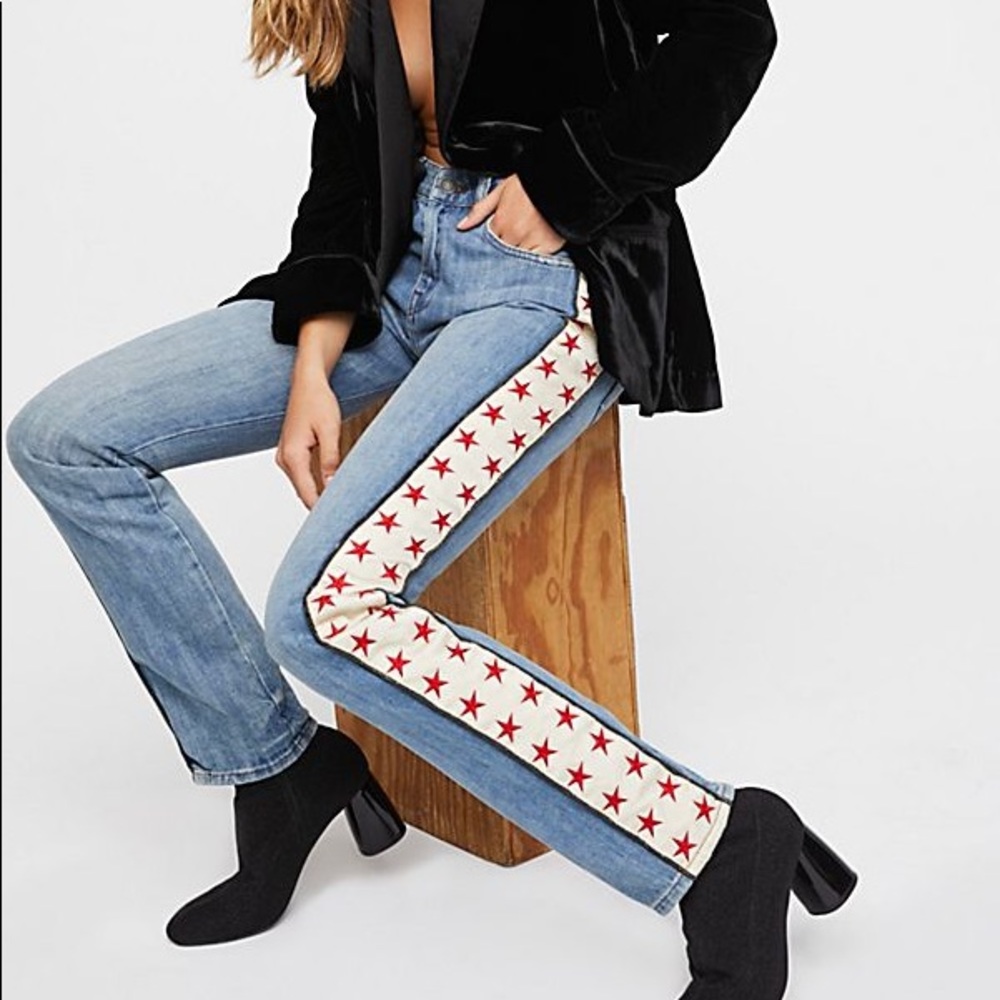 Scotch and Soda Side stripe Star Jeans